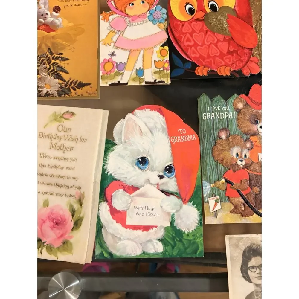 Vintage Birthday Cards for Grandma from the 1950s Onward Lot 18